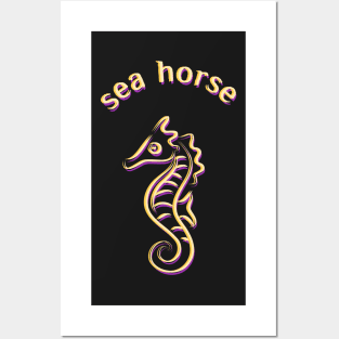 sea animal,Under the Sea,sea horse Posters and Art